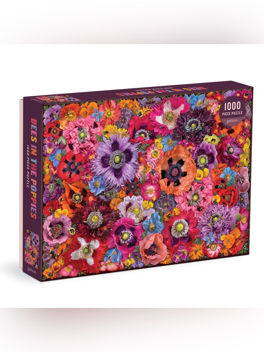NWT Galison Troy Litten Bees in the Poppies 1000 Piece Puzzle